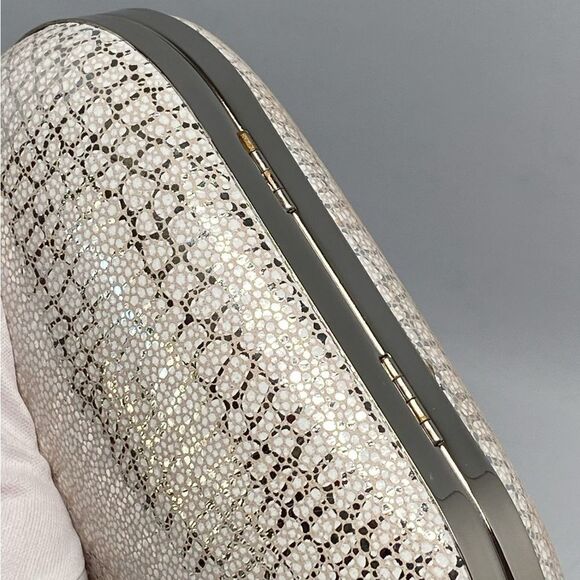 Chiara Boni Alba Metallic Leather Clutch - Picture 6 of 11